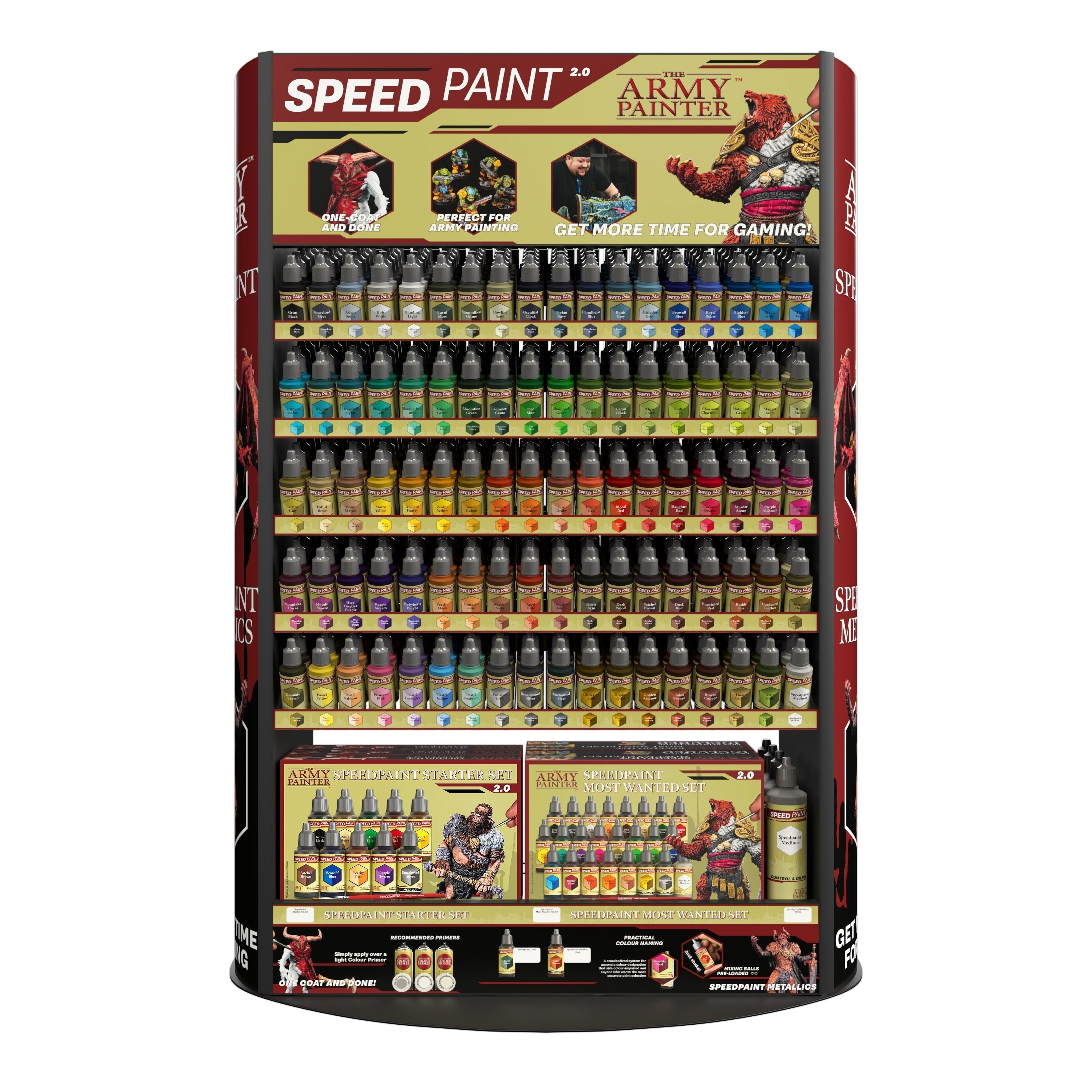 Army Painter Speedpaint Stand Display (Stand with Paints)